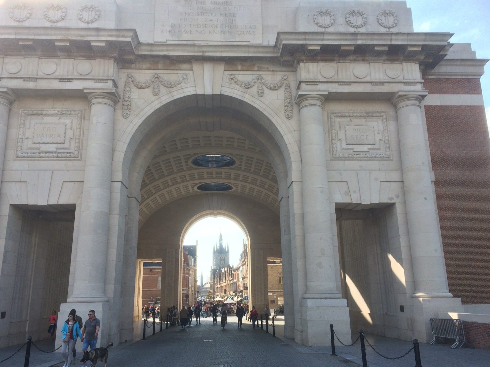 The Menin Gate Memorial at Ypres